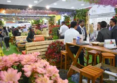The stand of Fontana farms was very well-decorated and had many visitors